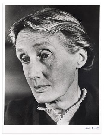 Freund, Gisèle (1908-2000) Two Portraits of Virgina Woolf (1882-1941), One Signed by Freund.